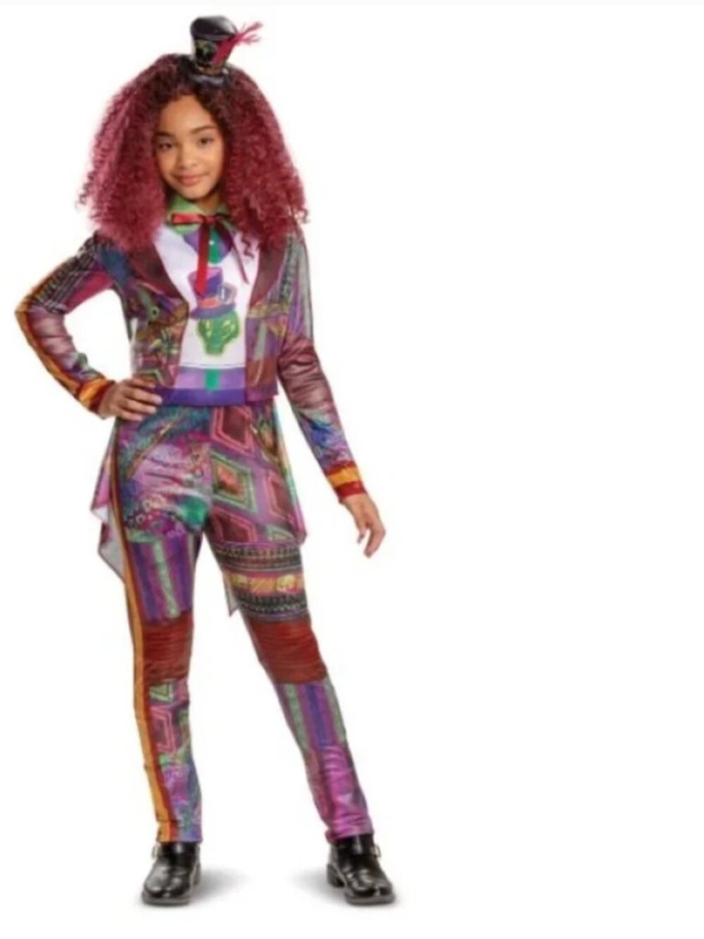 Descendants Celia Halloween Costume 4/6 Jumpsuit, Jacket, Hat 3 Pc Girls Disney - Picture 1 of 9